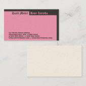 Carte De Visite Une rose avec un autre nom (Devant / Derrière)