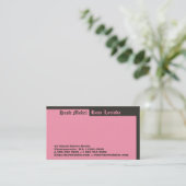 Carte De Visite Une rose avec un autre nom (Debout devant)