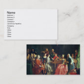 Carte De Visite Une soirée musicale (huile sur la toile) (Devant / Derrière)