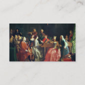 Carte De Visite Une soirée musicale (huile sur la toile) (Dos)