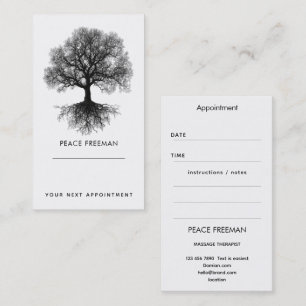 Carte De Visite Une Source Conception de l'Arbre de Vie