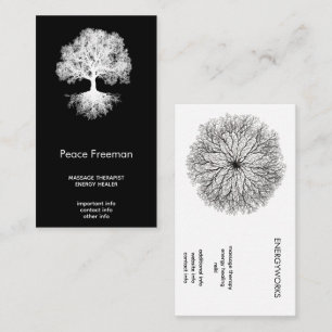 Carte De Visite Une Source   Conception de l'Arbre de Vie