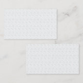 Carte De Visite Une surface complètement blanche et sans caractéri (Devant / Derrière)