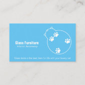 Carte De Visite Une table en verre (Devant)
