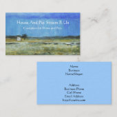 Carte De Visite Une tempête parfaite, peinture de paysage d'art (Devant / Derrière)