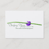 Carte De Visite Une touche de rose dans la mini-impression verte (Dos)