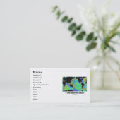 Carte De Visite Une Vue Sous Les Océans (Carte Mondiale) (Debout devant)