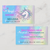 Carte de visite Unicorn (Devant / Derrière)