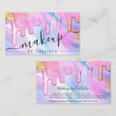 Carte De Visite Unicorn Holographique Épais Parties scintillant go (Devant / Derrière)