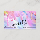 Carte De Visite Unicorn Holographique Épais Parties scintillant  o (Devant)