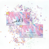 Carte De Visite Unicorn Holographique Épais Parties scintillant  o