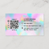 Carte De Visite Unicorn Nails Parties scintillant Dripography Nail (Dos)