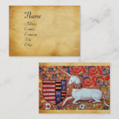 Carte De Visite UNICORN / Parchemin Brown antique (Devant / Derrière)