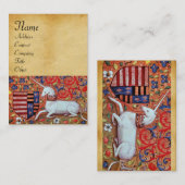 Carte De Visite UNICORN / Parchemin Brown antique (Devant / Derrière)