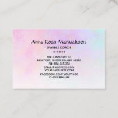 Carte De Visite *~* Unicorn Rainbow Gold Sparkle Parties scintilla (Dos)