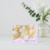 Carte De Visite *~* Unicorn Rainbow Holograghic Pastel Beauté AP1 (Debout devant)