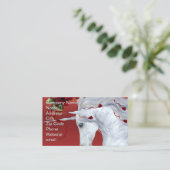 Carte De Visite Unicorn Rose (Debout devant)