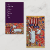 Carte De Visite UNICORN, violet (Devant / Derrière)