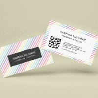Unicorne colorée douce Pastel Colors QR CODE