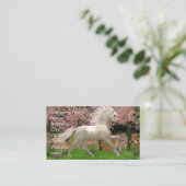 Carte De Visite Unicorne et Forêt (Debout devant)