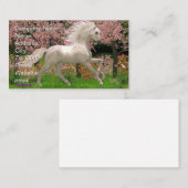 Carte De Visite Unicorne et Forêt (Devant / Derrière)