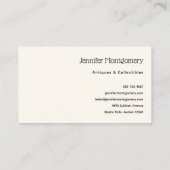 Carte De Visite Unicorne nordique rose avec Mane noir (Dos)