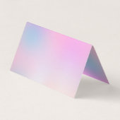 Carte De Visite Unicorne rose mignon gouttes de Parties scintillan (Dos)