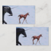 Carte De Visite Unicornes (Devant / Derrière)
