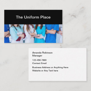 Carte De Visite Uniforme de vente au détail S