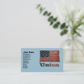 Carte De Visite Union Drapeau vapeur crâne (Debout devant)