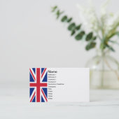 Carte De Visite Union Jack (Debout devant)