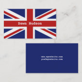 Carte De Visite Union Jack (Devant / Derrière)