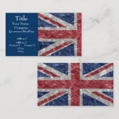Carte De Visite Union Jack (Devant / Derrière)