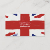 Carte De Visite Union Jack délabré, (Dos)