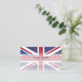 Carte De Visite Union Jack version 3 (Debout devant)