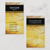 Carte de visite unique (Devant / Derrière)