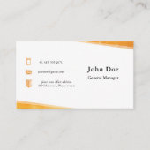 Carte de visite unique (Devant)