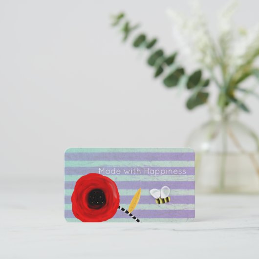 Carte de visite unique (Debout devant)