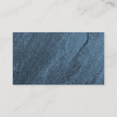 Carte De Visite Unique art bleu pierre blanche tendance (Dos)