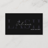 Carte De Visite Unique Black And White Beauty Salon (Devant)