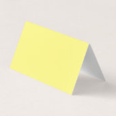 Carte De Visite Unique Classical Simple Light Yellow (Dos)