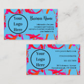 Carte De Visite Unique couleur personnalisée Abstrait (Devant / Derrière)