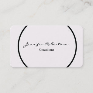 Carte De Visite Unique Créatif Simple Clair Unique