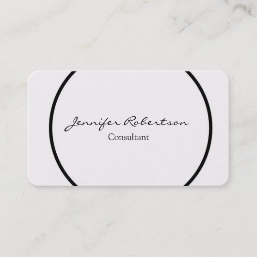 Carte De Visite Unique Créatif Simple Clair Unique (Devant)