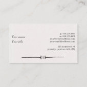 Carte de visite unique d'andouillers (Dos)