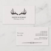 Carte de visite unique d'andouillers (Devant / Derrière)