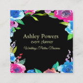 Carte de visite unique de Carré coloré (Devant)