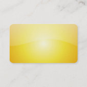 Carte de visite unique de cosmétologue jaune (Dos)