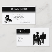 Carte de visite unique de professeurs (Devant / Derrière)