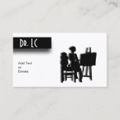 Carte de visite unique de professeurs (Dos)